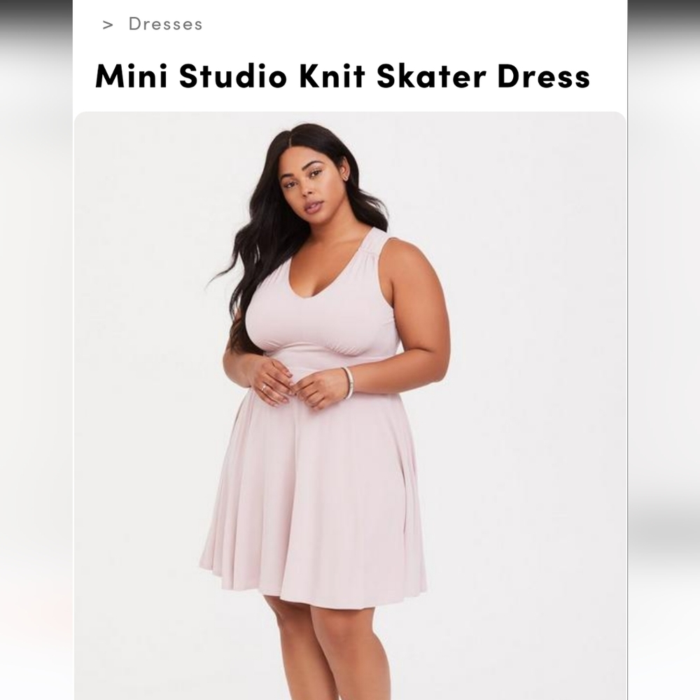 Torrid Mini studio knit skater dress size 1 (14-16)